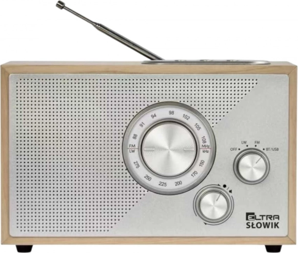 Radio OR Słowik avec USB et Bluetooth, marron clair
