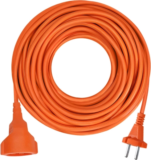 Solight rallonge mobile avec connecteur 10 m, 2× 1,5 mm², orange