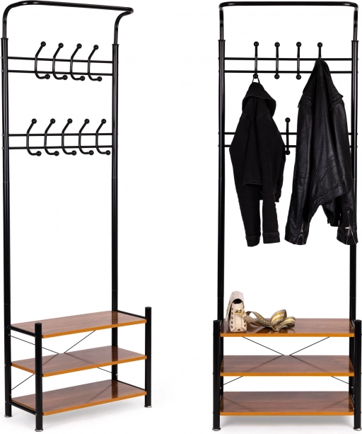 Portemanteau sur pied avec étagères ModernHome