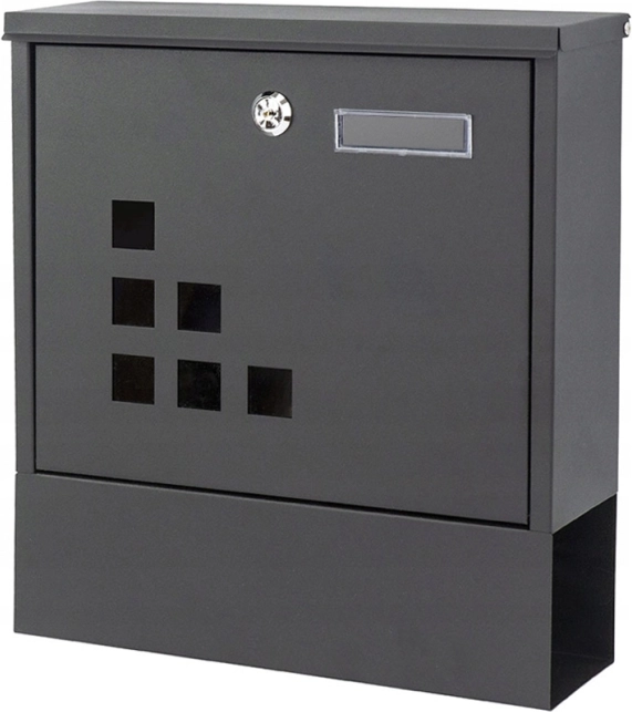 Boîte aux lettres avec support pour journaux