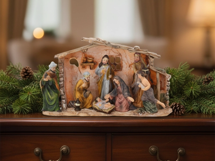 Crèche de Noël 17,5 × 5 × 10,5 cm