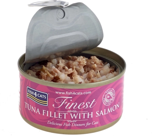 Conserve pour chats Fish4Cats thon au saumon 70 g