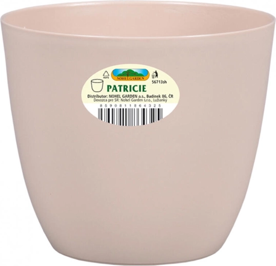 Cache-pot PATRICIE MODERN 18 × 16 cm marron clair