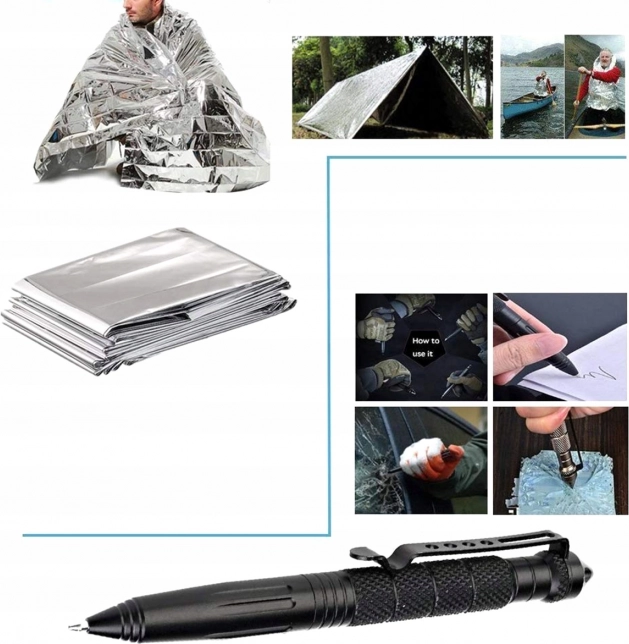 Kit de survie 12-en-1 dans un étui SOS