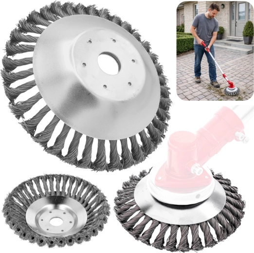 Disque brosse métallique pour débroussailleuse 150 mm (25,4 mm)