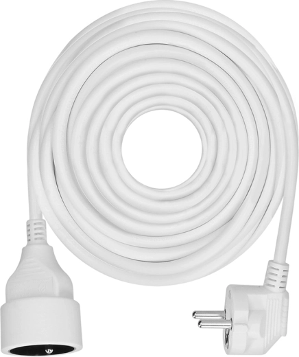 Rallonge électrique Solight avec une prise, 10 m, blanche