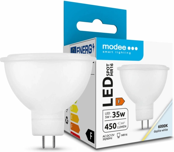 Ampoule LED GU5.3 MR16 5 W blanc froid 6000 K Modee Lighting