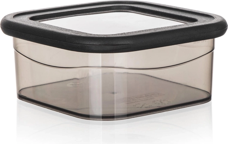 Boîte alimentaire LISSA carrée 0,3 l fumée