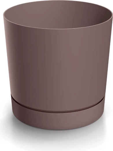 Cache-pot avec soucoupe marsala 29,2 cm TUBO P