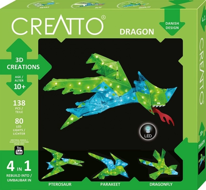 Kit créatif lumineux Dragon Creatto