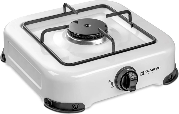 Réchaud à gaz PB à un brûleur en acier inoxydable - 1 pièce