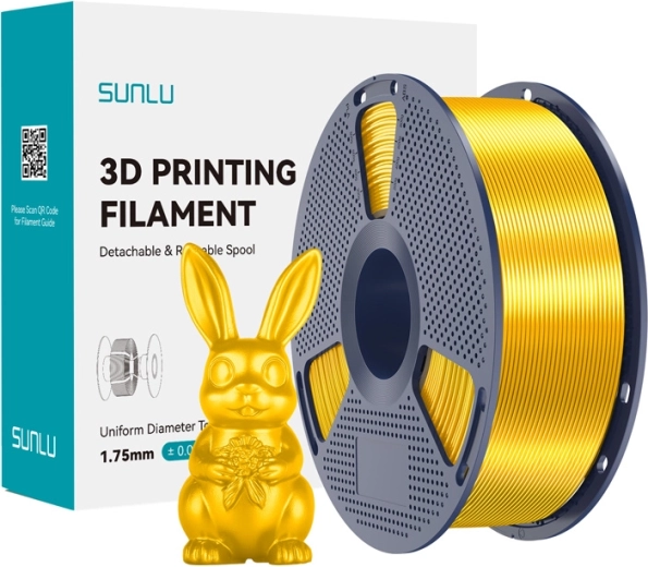 Filament Sunlu PLA+ silk doré