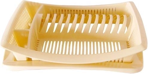 Égouttoir à vaisselle avec plateau 47 × 38 cm, plastique, assortiment de couleurs