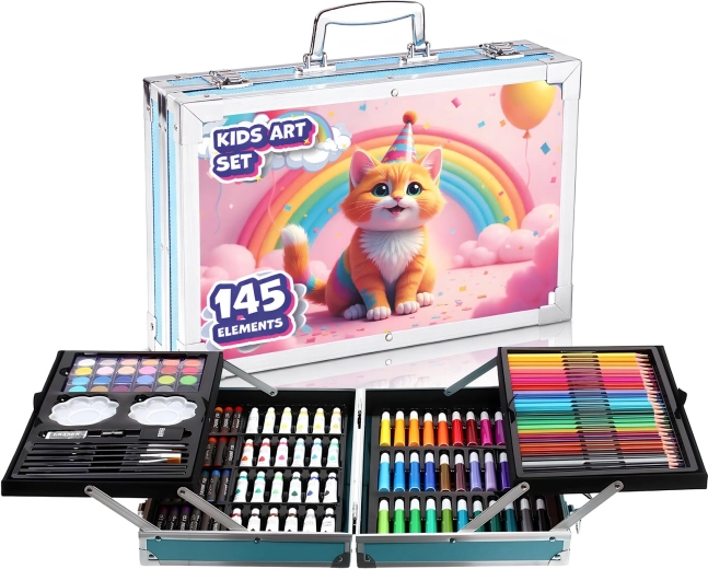 Kit de peinture Renew Force dans une mallette avec motif de chats