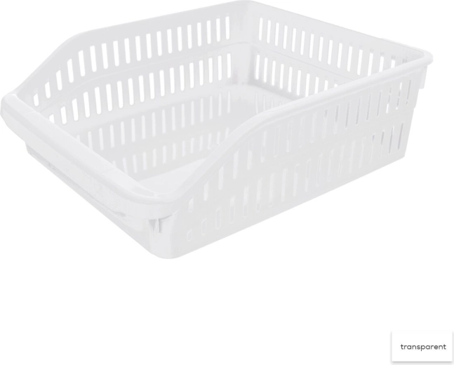 Panier organiseur en plastique (UH) Tina 25,5 × 30 × 9,5 cm, assortiment de couleurs