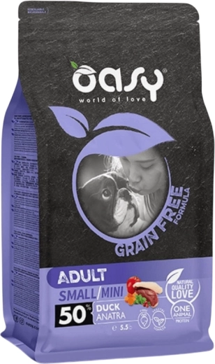 Oasy grain free adult medium/large canard 2,5 kg