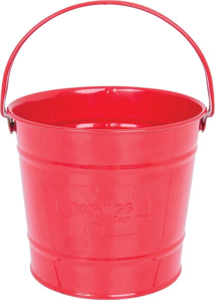 Petit seau en métal pour enfants Bigjigs Toys – rouge