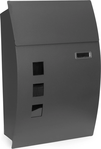 Boîte aux lettres murale en acier galvanisé anthracite ModernHome