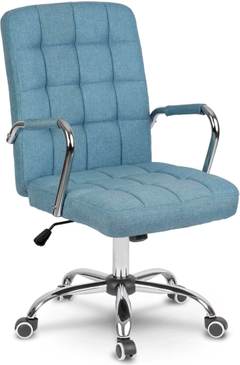 Chaise de bureau en tissu Sofotel Benton+ bleue