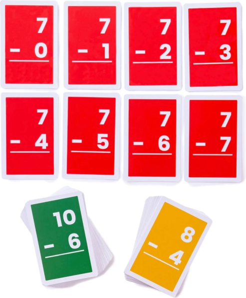 Bigjigs Toys Cartes de soustraction 1-10