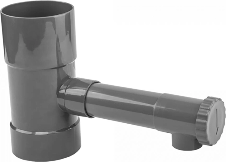 Collecteur d’eau de pluie avec vanne de régulation 80 mm