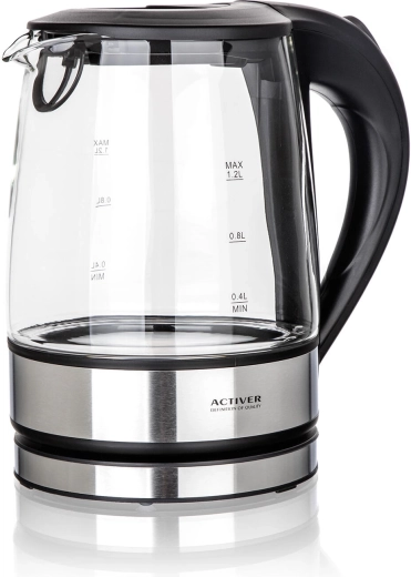Bouilloire électrique MADDIE en verre 1,2 l