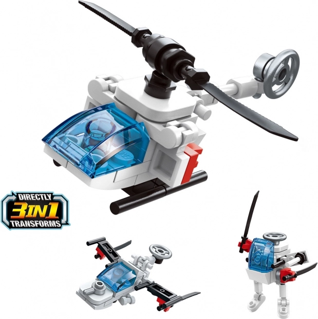 Qman Trans 3v1 Hélicoptère Construction