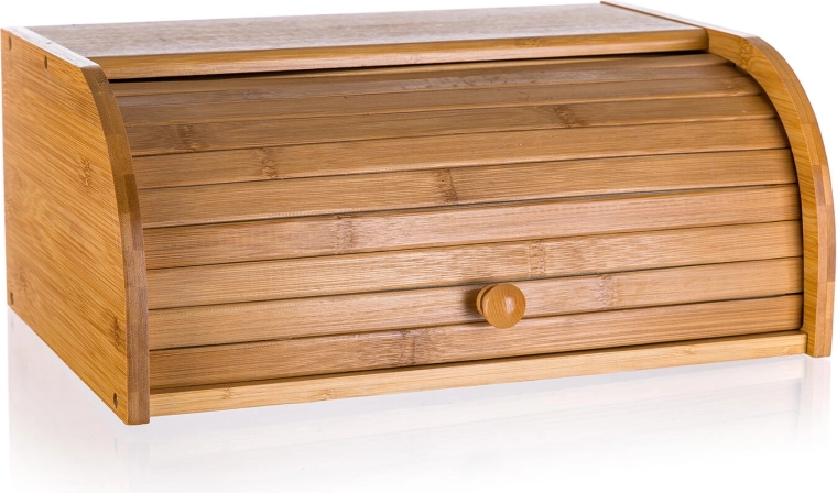 Boîte à pain en bambou Brillante 40 × 27 × 16 cm