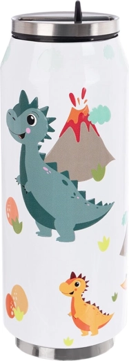 Gourde isotherme en acier inoxydable en forme de canette DINO 400 ml