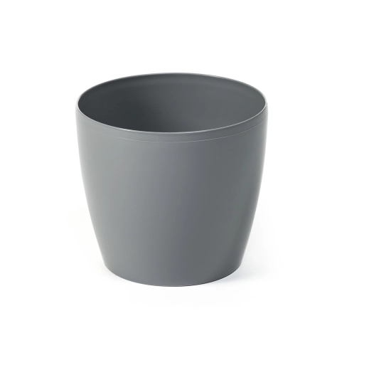 Cache-pot gris Magnolia 12 cm – enveloppe en plastique légère et résistante