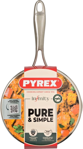 Casserole Infinity avec couvercle 20 cm, 2,5 l, inox