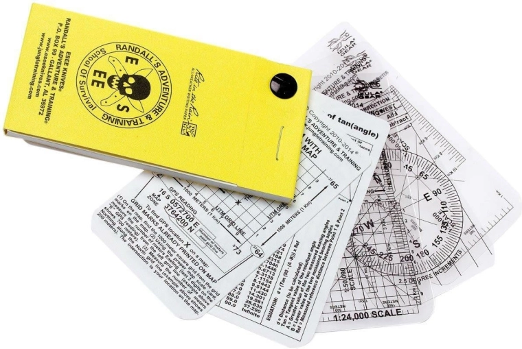 Cartes de navigation de poche ESEE avec carnet imperméable