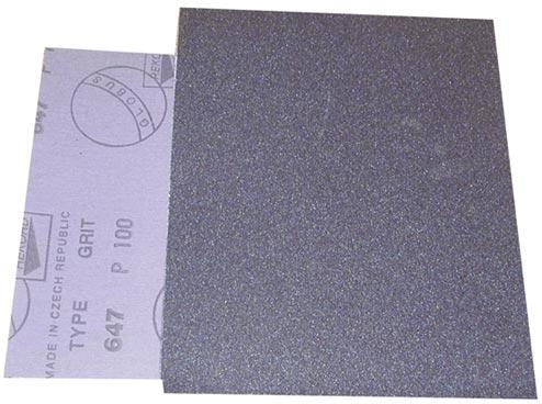 Toile abrasive pour métal et bois, grain 220, 230 × 280 mm