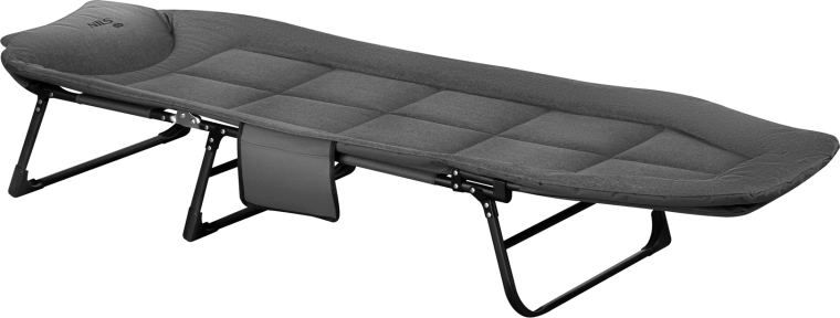 Lit de camping pliant NILS Camp 200 cm avec dossier réglable