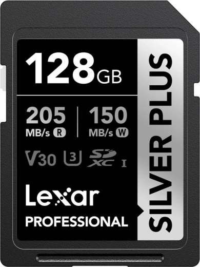 Carte mémoire Lexar Professional Silver Plus SDXC 128 Go