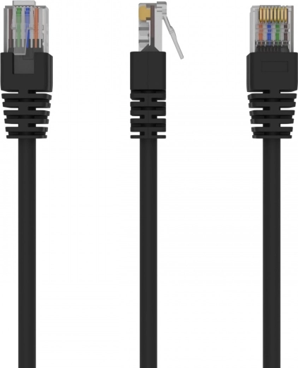 Câble patch Cat 5e UTP 0,25 m noir