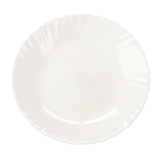 Assiette plate Carbo 25 cm en verre opale