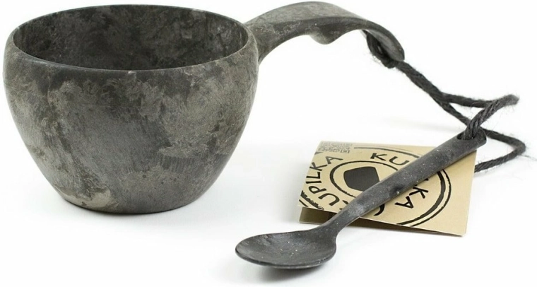 Kupilka 21 tasse classique noire avec cuillère