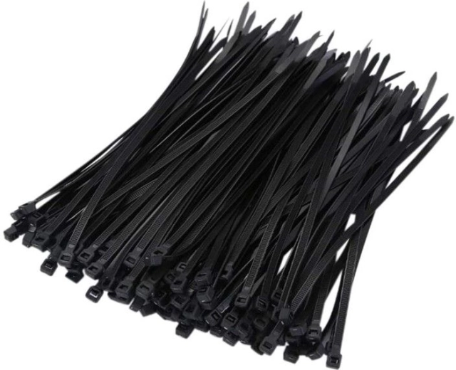 Colliers de serrage (serre-câbles/« trytýtky ») autobloquants 3,6 × 200 mm, noirs – lot de 100 pcs
