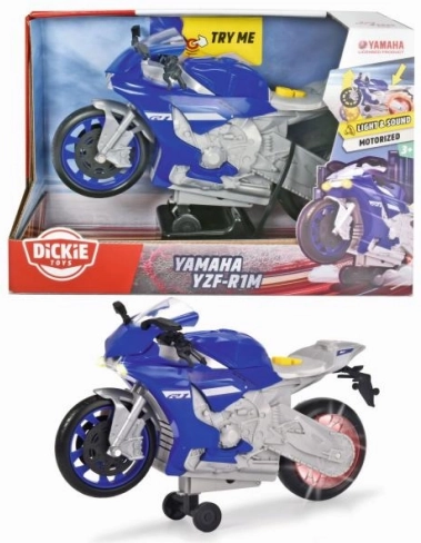 Moto jouet Yamaha R1 avec effets lumineux