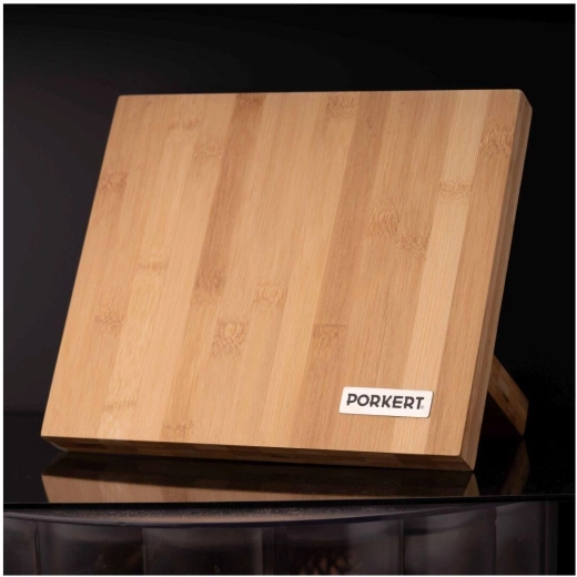 Bloc à couteaux magnétique en bambou 24 × 21 × 12 cm Lumo