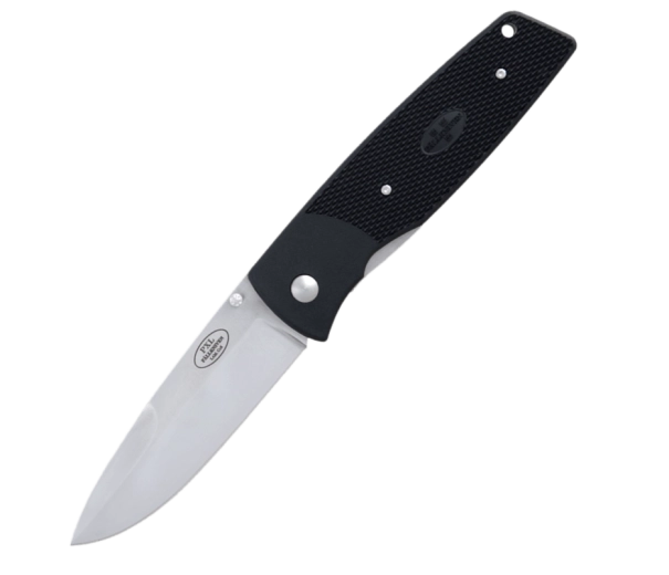Fällkniven PXLx couteau de poche 8,8 cm, satin, noir, Grilon
