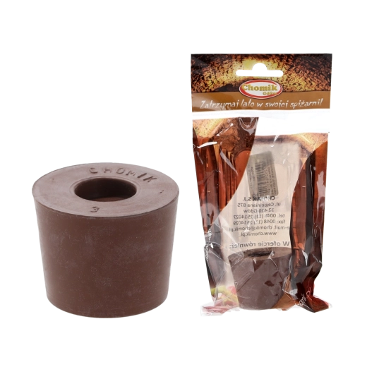 Bouchon en caoutchouc n° 3 avec trou pour bonde de fermentation