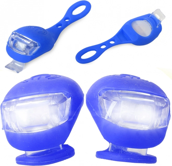 Feux LED en silicone pour vélo, étanches, lot de 2