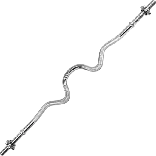 Barre fortement coudée pour haltères 120 cm, 30 mm HMS