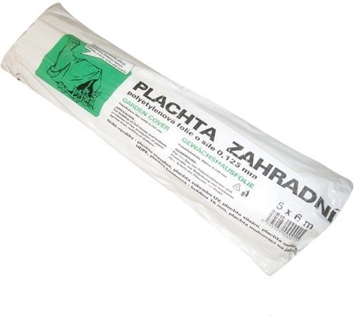 Bâche de jardin transparente 5 × 10 m, 0,125 mm