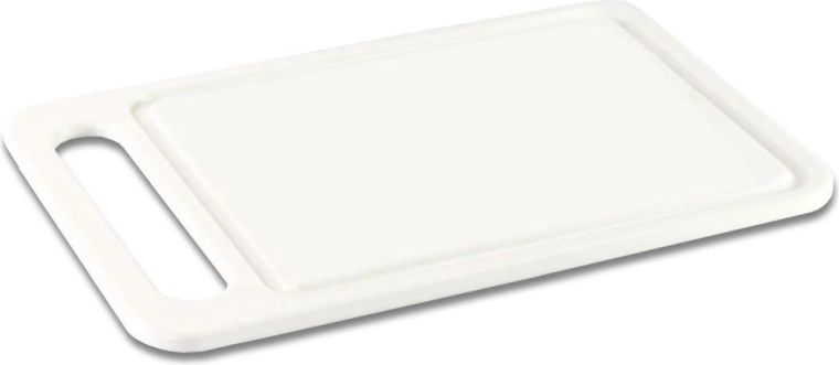 Planche de service et de coupe 24 × 15 cm – plastique blanc