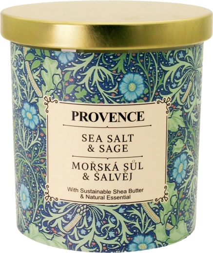 Bougie parfumée en verre sel marin et sauge