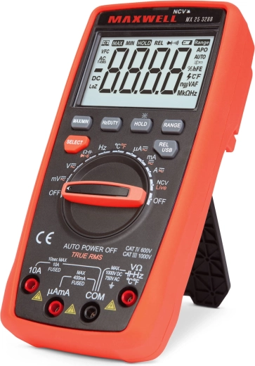 Multimètre numérique Maxwell 5 en 1 avec connexion USB à un PC