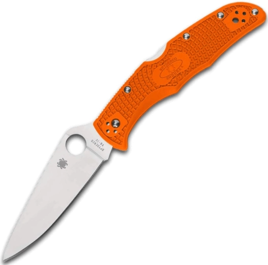Spyderco Endura 4 Flat Ground couteau de poche orange 9,5 cm